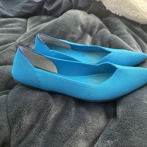 Rothy’s turquoise flats
